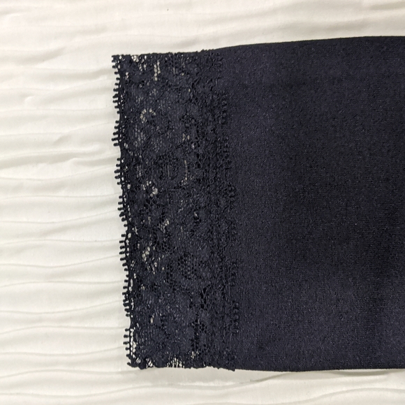 GEORGE S/M Black Leggings w/ Lace at the ankles - Picture 3 of 3